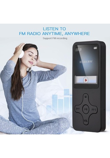 Flybuy Taşınabilir Mp4 Çalar - Bluetooth 3.0, Fm Radyo, E-kitap Okuyucu, 32gb Tf Kartlı, 112 Karakter Kullanıcı Dostu