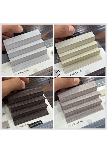 Plise Perde Cam Balkon Perdesi Bambu Kumaş 8 Renk Seçeneği 6 Farklı  Kasa Rengi