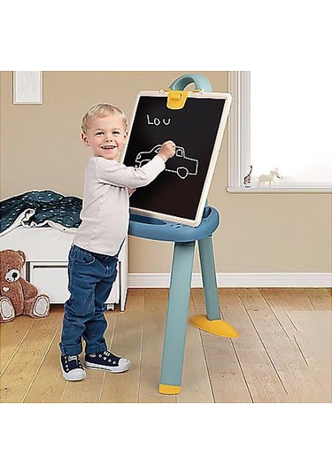 Smoby Plastik Yazı Tahtası Çift Taraflı Manyetik Ve Tebeşirli 410626 Çok Renkli