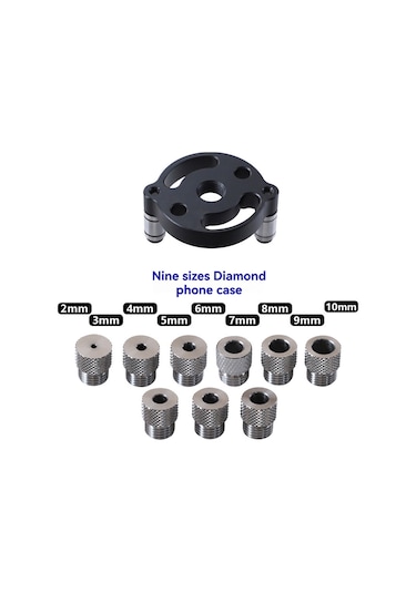 Shineyee Ahşap Paneller İçin Hassas Delme Ve Konumlandırma Aracı - 9 Paslanmaz Çelik Matkap Ucu Seti