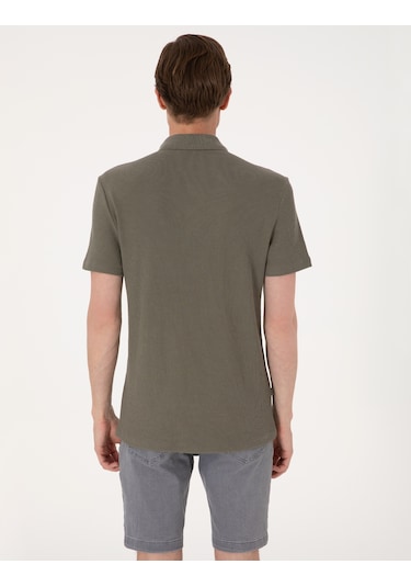 Pierre Cardin Erkek Haki Tişört 50309946-vr027 Haki