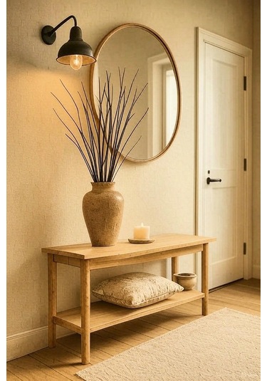 Gerçek Kurutulmuş Ağaç Dalı Doğal Meşe El Boyaması 100 Cm