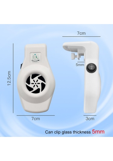 Kosona Usb Akvaryum Soğutma Fanı, 20l Altı Küçük Tanklar İçin, Hız Ayarlanabilir, Beyaz, 5v Dc, 3.8w Soğutucu