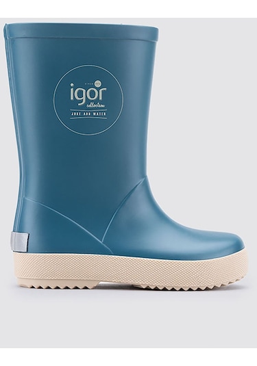 Igor Splash Dk Erkek Çocuk Su Geçirmez Yağmur Kar Çizmesi W10292 Petrol Mavisi Mavi