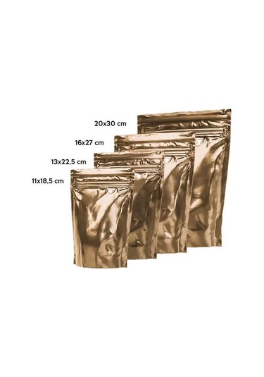 Gold Alüminyum Doypack 13x22,5 Cm - 100 Adet