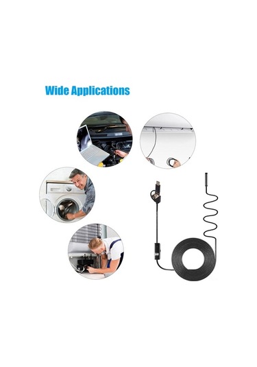 Flybuy An100 3'lü Endüstriyel Endoskop - Ip67 Su Geçirmez, 5.5mm Lens, 5m Kablo, Usb/type-c Bağlantı/