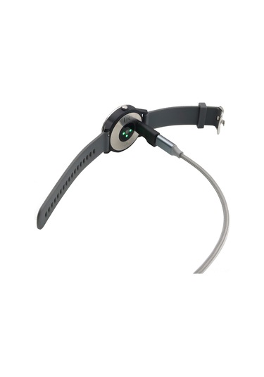 Monyee Garmin Saatler İçin Type-c Şarj Adaptörü - Fenix 5/6/6x Pro, Venu, Forerunner 45/245/945, Approach S40/s60 Uyumlu Siyah Usb-c Çevirici