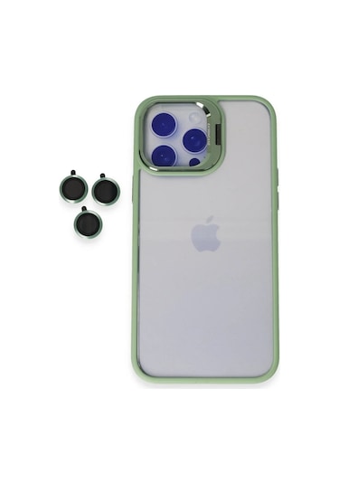 Joko Apple iPhone Uyumlu 14 Pro Max Kılıf Roblox Lens Standlı Kapak - Yeşil