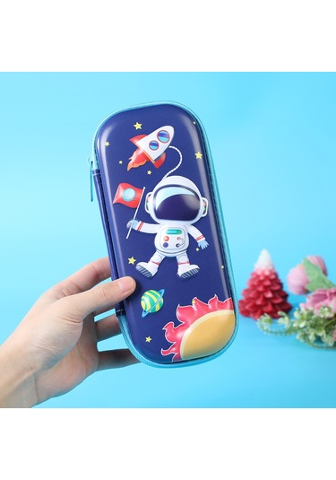 3d Üç Boyutlu Kalem Kutusu Eva Düşmeye Ve Basınca Dayanıklı Çocuk Kalem Kutusu-mavi-9