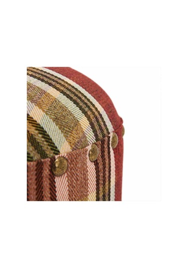 Just Home Triport Puf - Ekose Renkli