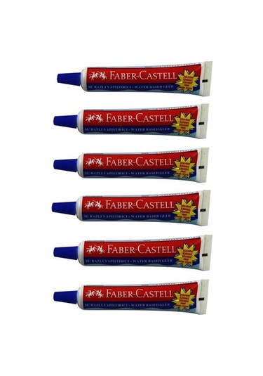 Faber-Castell Su Bazlı Yapıştırıcı 19 Gr 6'Lı