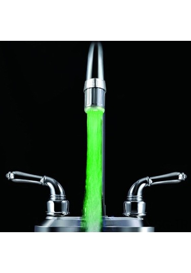 Pazly 7 Renkli Led Musluk Işığı - Su Basıncıyla Çalışan, Abs Malzeme, Banyo & Mutfak İçin Led Musluk Işığı Diğer
