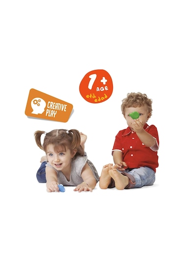 Carioca Jumbo Bebek Süper Yıkanabilir Keçeli Boya Kalemi ve Teddy Baby Crayons 6 Lı +1 Yaş Boya
