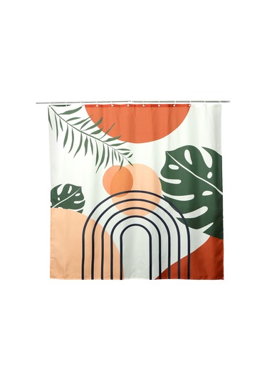 Duş Perdesi Su Geçirmez Kumaş Boho Banyo Perdeleri Ev Banyo Perdeleri Kancalı Aksesuarlar-a Diğer