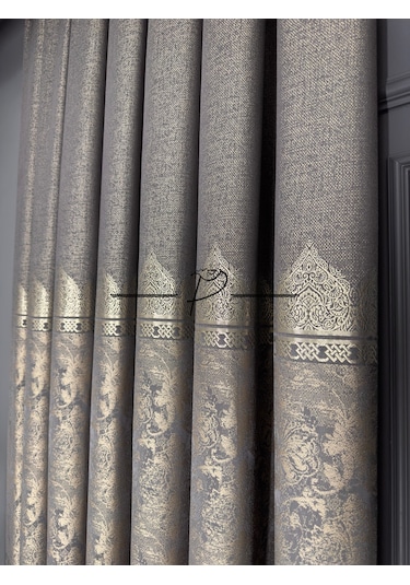 Fon Perde Pano Fonluk Nilo Desen - Kahve