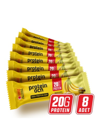 Protein Bar - Muz Aromalı - 50g X 8 Adet