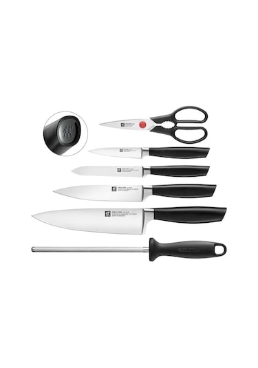 ZWILLING ALL * STAR BLOK BIÇAK SETİ | SİYAH | 7-PARÇA Siyah