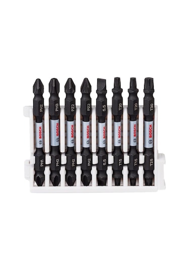 Bosch Impact Ctrl Çift Taraf Vidalama Ucu Paketi 8'li 65 MM - 2608522344
