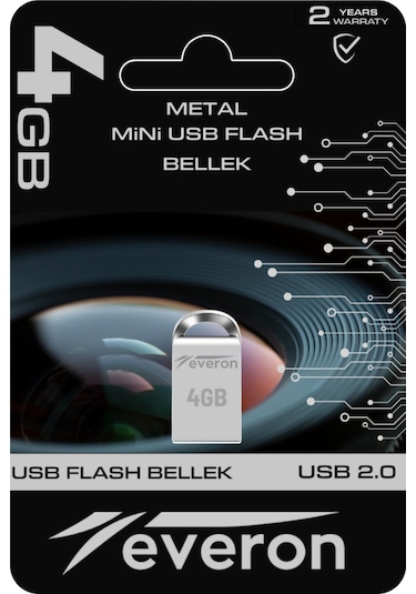 Everon 4gb Metal Usb Mini Flash Bellek