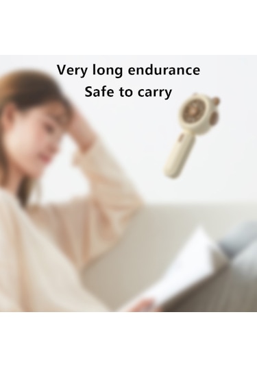 1117a Mini El Tipi Vantilatör 3 Hız Ayarlanabilir Yaz Soğutma Fanı Tabanlı - Siyah+beyaz Siyah+beyaz