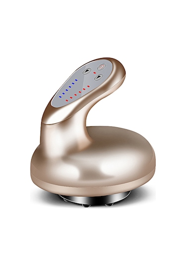 Geeksen Elektrikli Vakumlu Masaj Aleti - Sırt Ve Vücut Şişe Terapisi İçin Güçlü Emiş Altın