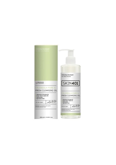 Skin401 Kalendula Saf ve Tazeleyici Cilt Temizleme Yağı 200 ML