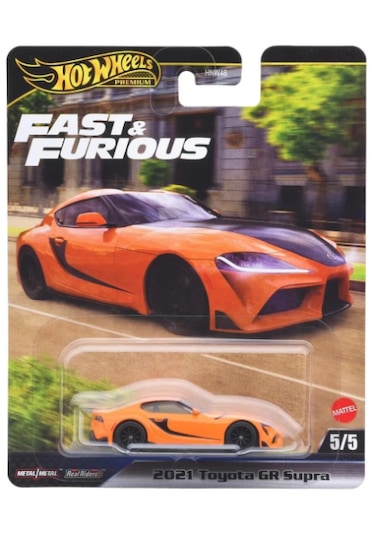 Hot Wheels Fast & Furious Premium 2021 Toyota Gr Supra Turuncu