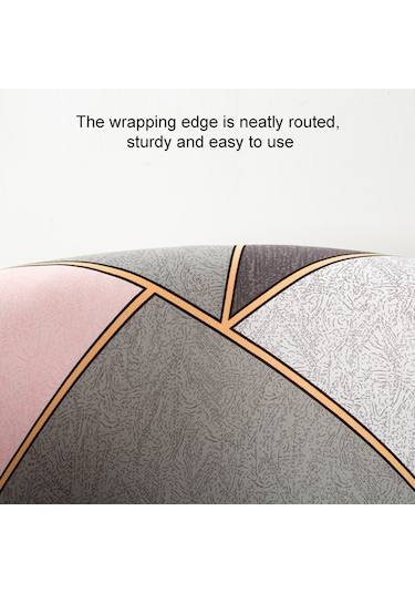 Elastik Tek Yarım Daire Baskılı Kanepe Örtüsü Bulut Şeffaf Çok Renkli