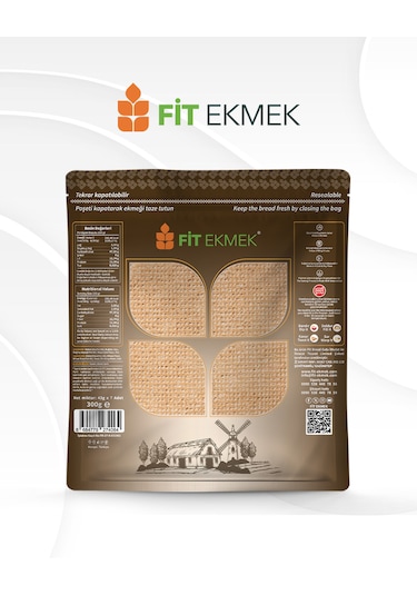 Fit Keten Tohumlu Lavaş Ekmeği 300gr