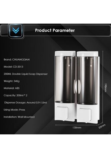 Chuangdian Chuangdian Manuel El Sabunluk Çift Taraflı Köpük Bant Beyaz Diğer