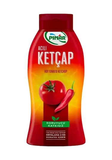 Pınar Ketçap 600 Gr Acili X 2 Adet