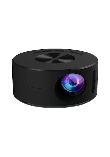 Springsun Film Projektörü Mini Akıllı Projektör Taşınabilir 180p Telefon Projektörü Gece Lambası Ev Yatak Odası İçin-siyah