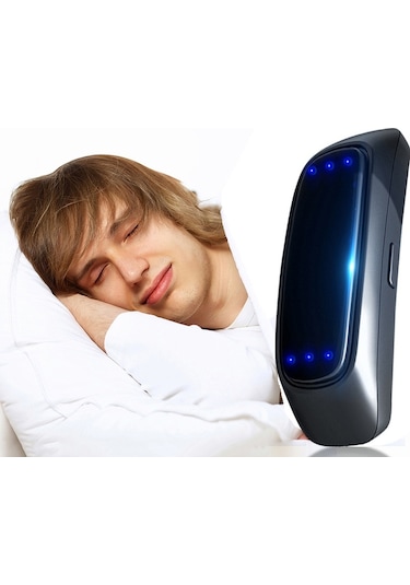 Sones Akıllı Anti Horlama Cihazı Ems Nabız Horlama Durdurma Etkili Çözüm Horlama Uyku Yardımı Siyah