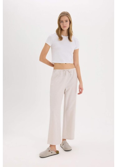 DeFacto Regular Fit Uzun Boy Poplin Alt-Fall in Love E3472AX25SPBG123