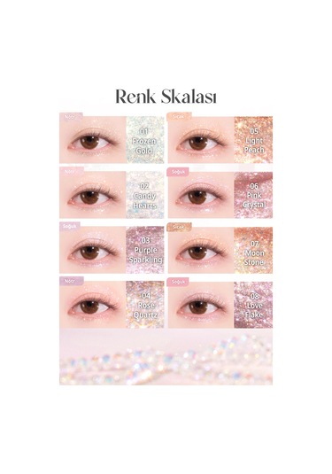 Dasique İnci Işıltılı Likit Glitter Starlit Jewel Liquid Glitter 07 Moon Stone 07 Moon Stone