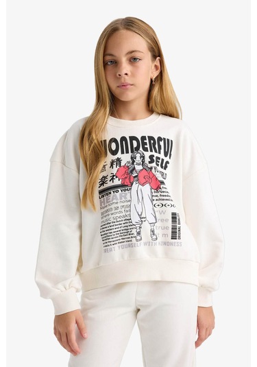 Defacto Ekru Kız Çocuk Alt-üst Takım E6416a8/er105 Ekru