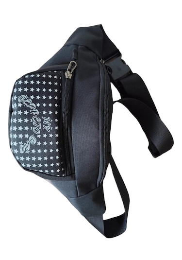 Mygeppetobag Unisex Siyah Renkli Omuz Ve Bel Çantası Siyah