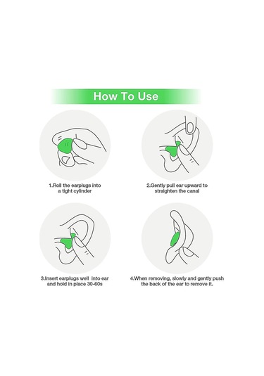 Uyku İçin Kulak Tıkacı Yumuşak Yeniden Kullanılabilir Kalıplanabilir Silikon Tıkaçlar B