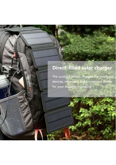 Butu N10 7.5W Katlanabilir Güneş Paneli Taşınabilir Şarj Cihazı