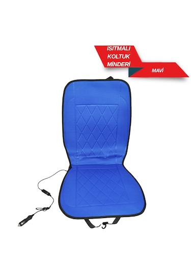 Replax 12v Isıtıcı Koltuk Minderi Çakmaklı Ayarlı Siyah Tekli Br4807301 Mavi