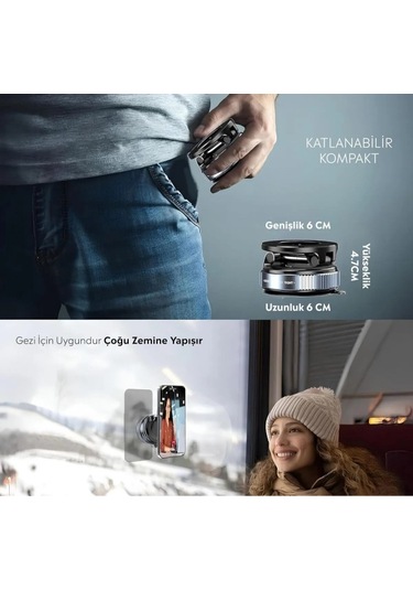 Vakumlu Manyetik Araç İçi Telefon Tutucu - 9065822851682do