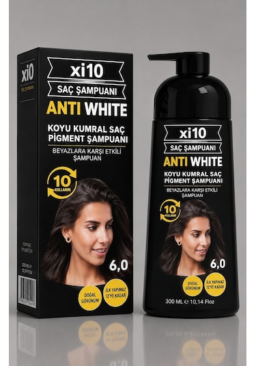 Xi10 Beyaz Kapatıcı Şampuan 6.0 Koyu Kumral 300 ML
