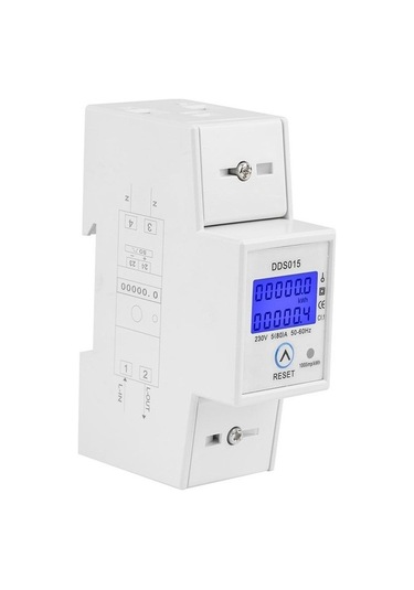 Dancemonkey Tal Lcd Tek Fazlı Enerji Ölçer 230v 50hz Di Tal Dds015, Watt Ölçer Dın Raya Montaj