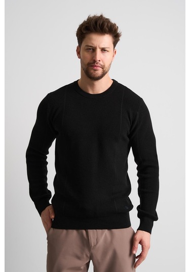 Alexandergardı Dokulu Siyah Triko Kazak Et-3633-t Siyah