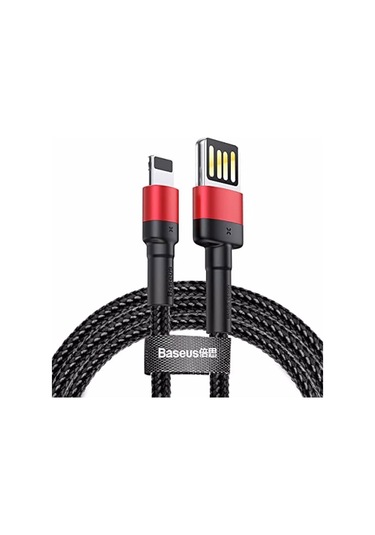 Baseus Cafule Calkfl-h91 2 Metre Apple Uyumlu iPhone Lightning Usb Kablo - 1.5a Hızlı Şarj, Kırmızı-siyah