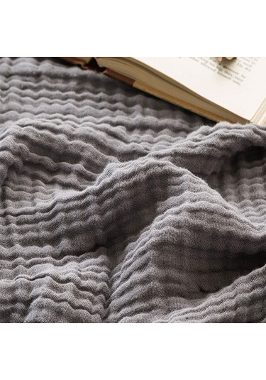 Pamuklu Battaniye Muslin Battaniye Yetişkinler, Nefes Alabilen Yumuşak Battaniye Her Mevsim Önceden Islatılmış Kanepe Battaniyesi Pamuklu Yatak Örtüsü Beyaz Diğer