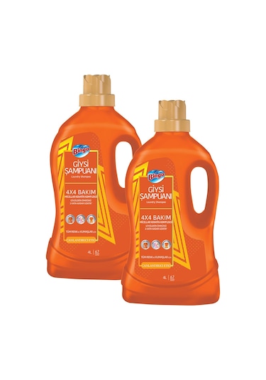 Bingo Giysi Şampuanı Canlandırıcı Etki 2 x 4 L