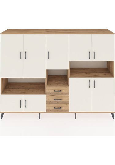 Hyperion Dolap 13 Raflı 3 Çekmeceli 9 Kapaklı 220x44x163 Çam-ayta Çam-aytaşı/çam