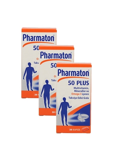 Pharmaton 50 Plus 30   Kapsül 3 Adet