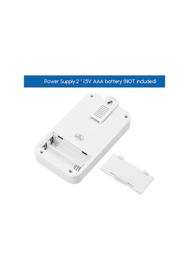 Wezone Akıllı Sıcaklık Kontrollü Zamanlayıcı Prizi, Işıklı Ekran, 230v 16a Avrupa Standartı, Pc Malzeme, 433.92 Mhz, Pil Yok